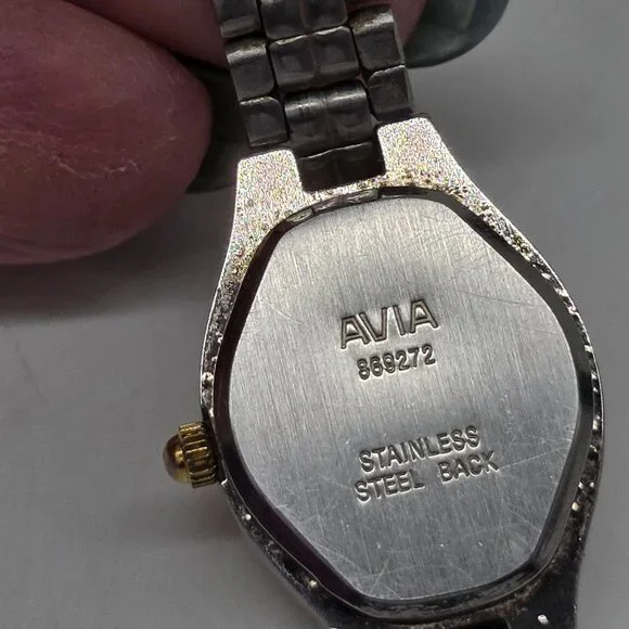 Ava Womens Quartz Watch Two-Tone Gold Silver Band Japan Movement Working - Picture 10 of 12